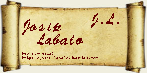 Josip Labalo vizit kartica